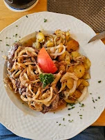 Knoblauchsteak Mit Bratkartoffeln
