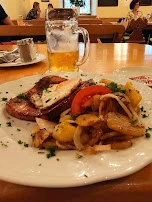 Leberkäse Mit Bratkartoffeln